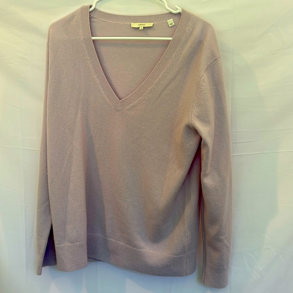 Vince 100% Cashmere Sweater - Lilac - Size M